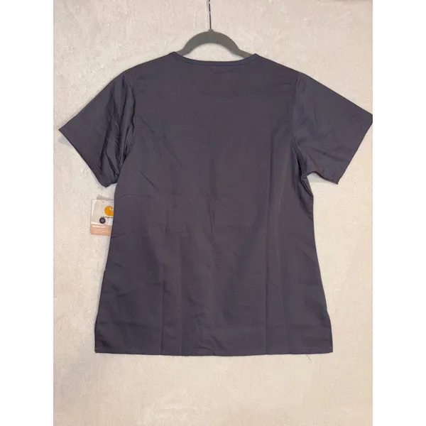Carhartt Workflex Womens Scrub Top Pewter Gray C11202A V-Neck Medical Medium NWT - Image 8