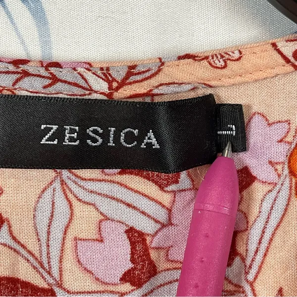 Zesica Floral wrap dress SZ L - Image 8