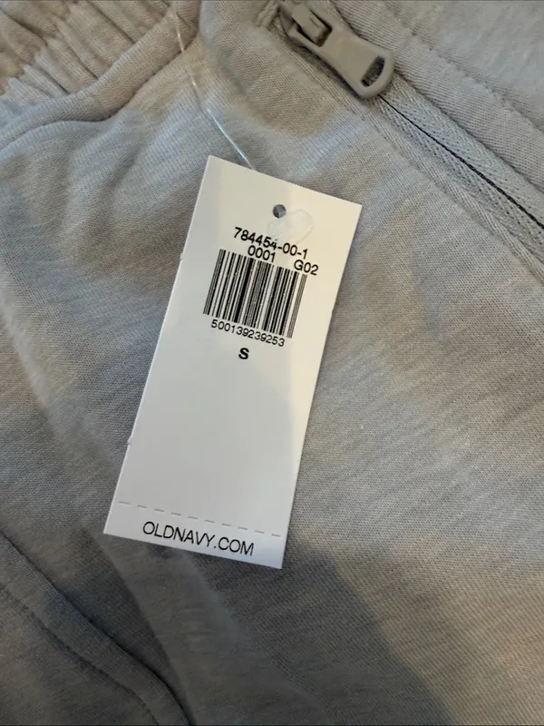 Old Navy Dynamic Fleece Joggers Light Gray Size Small NWT - Image 3