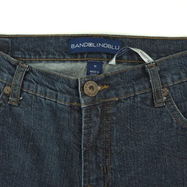 Bandolino Blu Cali Modern Bootcut‎ Jeans Womens 10 Dark Blue Stretch Denim - Image 5