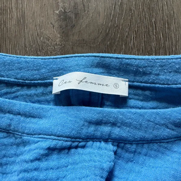 ces femme top Blue - Image 2