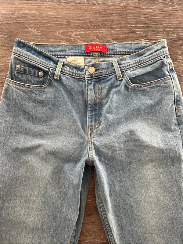 Vintage Zena Jeans 8P Y2K Light Wash Bootcut Stretch Denim Petite - Image 6