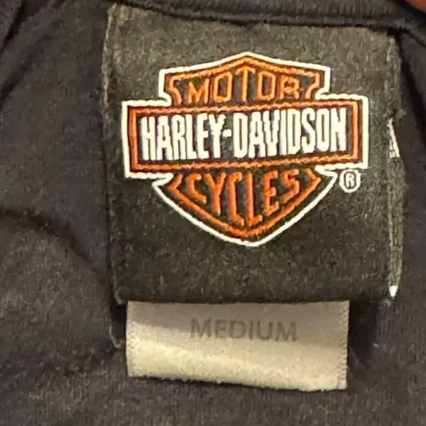 Harley‎ Davidson Black Shirt Size M - Image 5