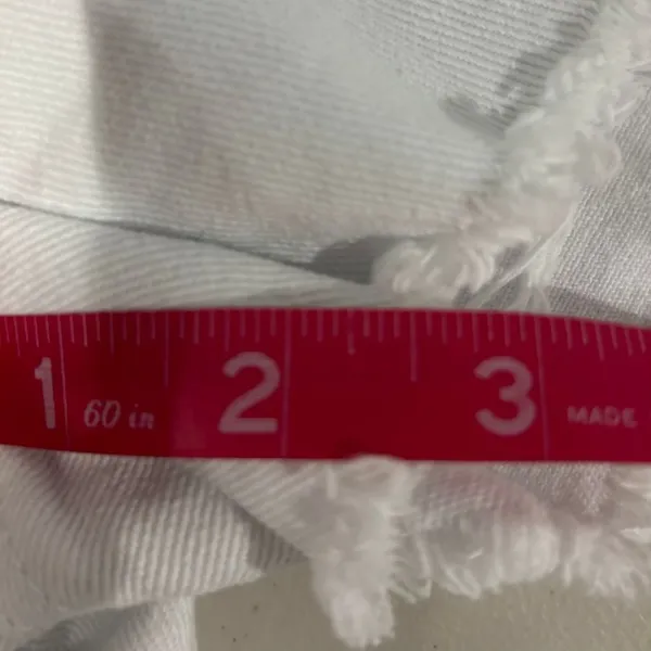 Harper Heritage White‎ Distressed Jean Shorts Size 30 Francesca's - Image 9