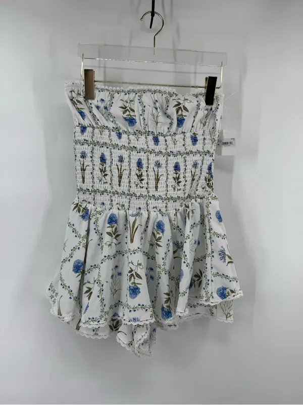 Altar'd State Lydia Strapless Floral Romper size small NWT - Image 3