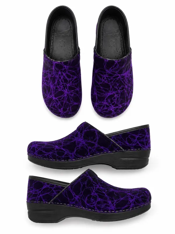 Dansko Professional Wool Clogs 37 Purple Black Nursing Medical Shoes Halloween - Image 3
