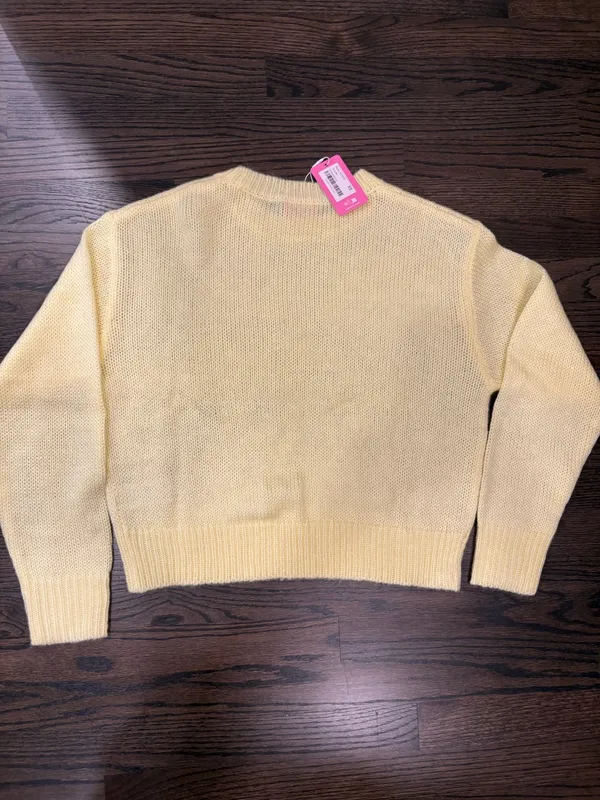 Edikted Sweater Yellow Lightweight Knit - Image 6