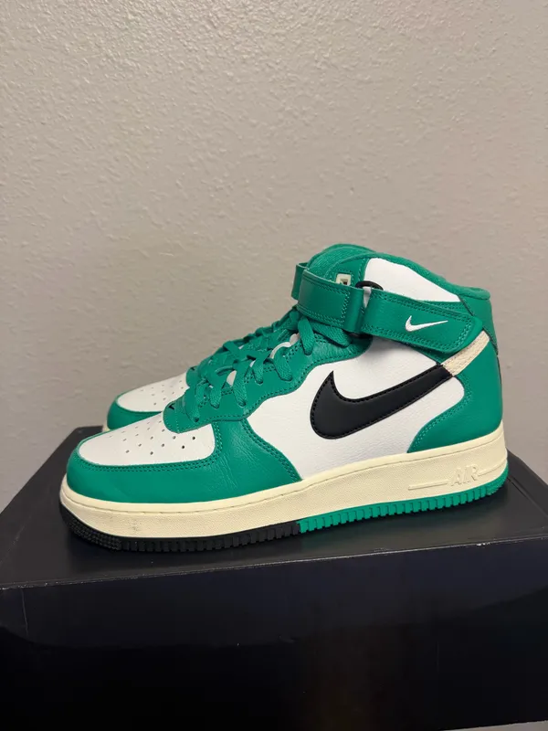 Nike Air Force 1 Mid ‘07 LV8 Split Green White Black DZ2554-100 Men’s 11 - Image 3