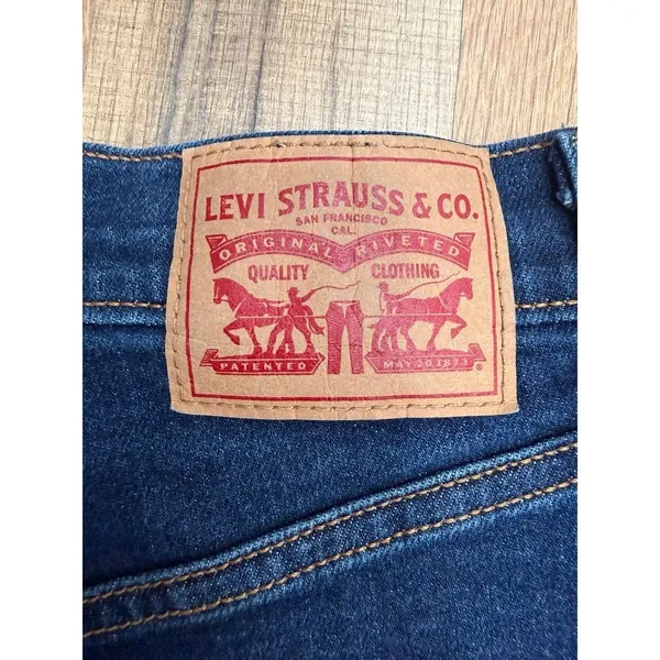 Levi's‎ Ribcage Straight Ankle Jeans 24 High Rise Distressed Dark Wash - Image 7