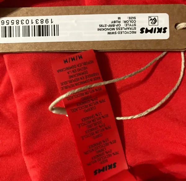 SKIMS Ruby Red Monokini One Piece Swimsuit  - Image 6