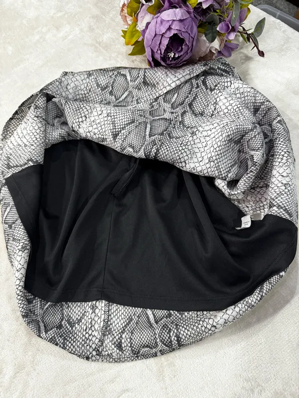 Altard State Black and White Snake Print Skirt - Image 14