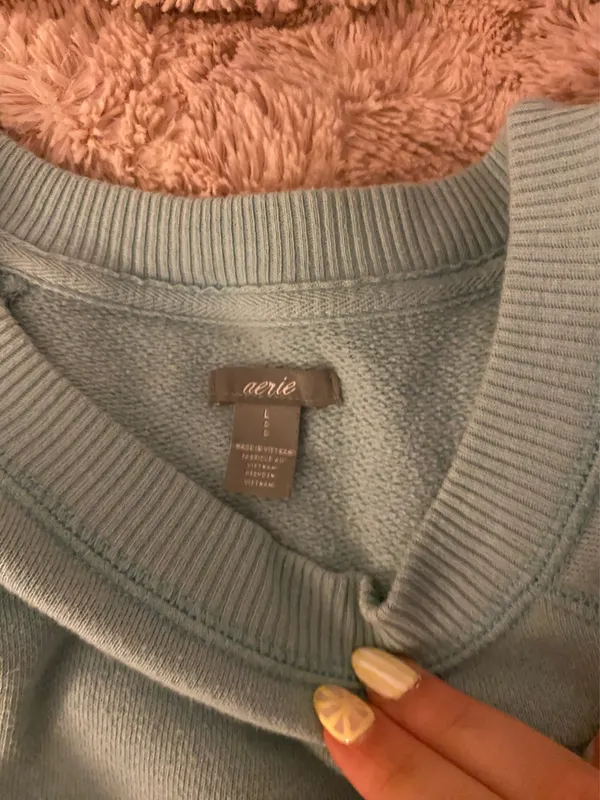 Blue Aerie Sweatshirt Oversized - Image 2