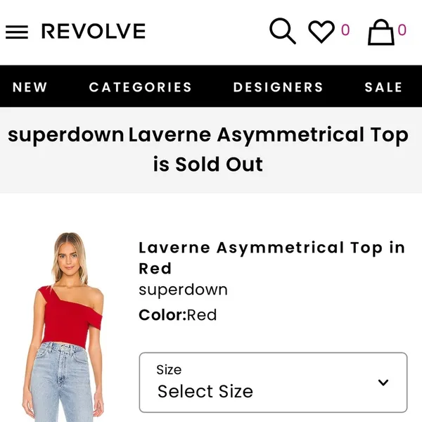 superdown Laverne Asymmetrical Top - Image 2