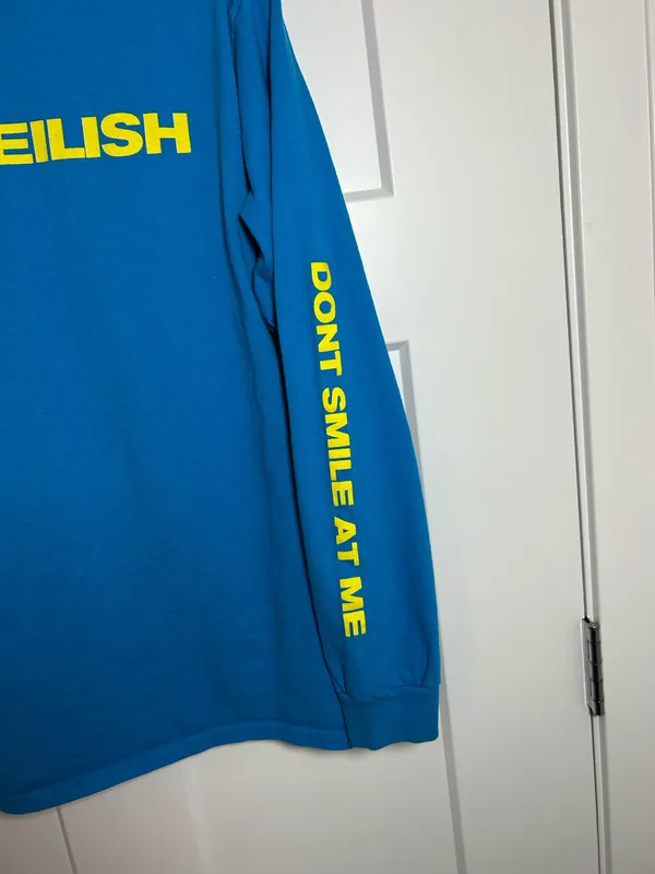 Medium Billie Eilish Don't Smile at Me Long Sleeve Shirt - Image 4