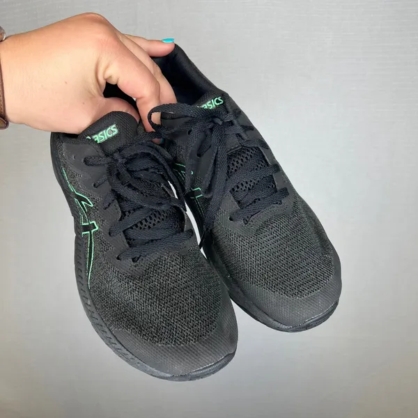 ASICS GT-1000 Womens Running Shoes Black Mint Green 1014A237 Size 6.5 US - Image 2