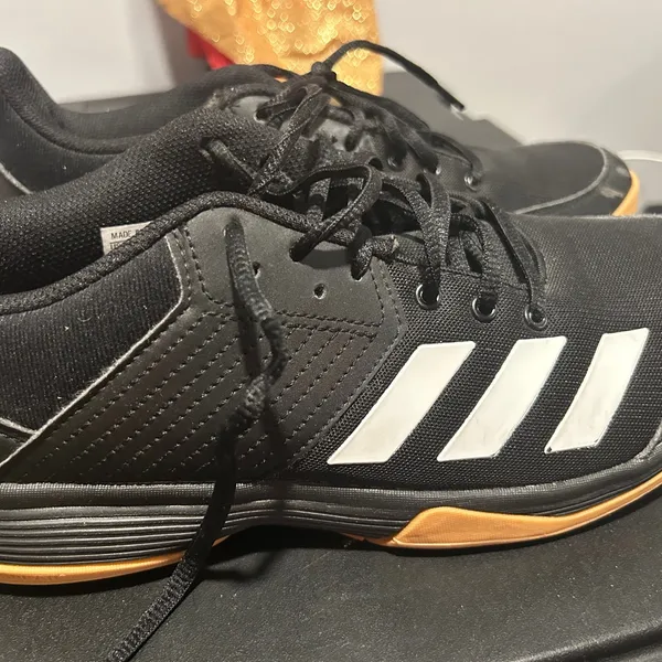 Adidas Black and White Athletic Shoes - Image 6