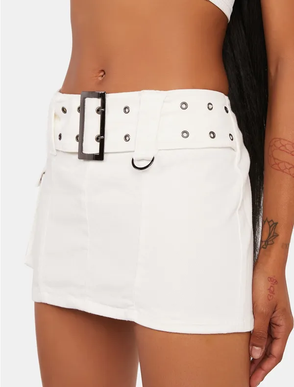 Edikted Low-Rise Mini Skirt - Image 2
