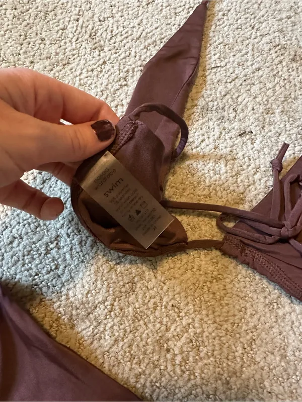 NWT Naked Wardrobe Swim bikini set brown extra large - Image 5