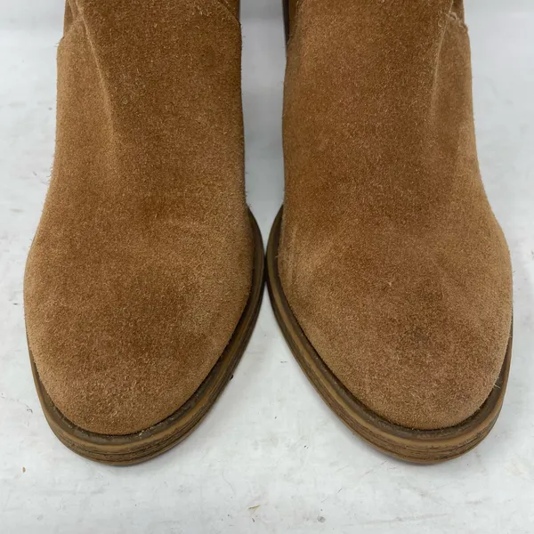 Steve Madden Brown Suede Shrines Heeled Booties Womens Size 9 - Image 3