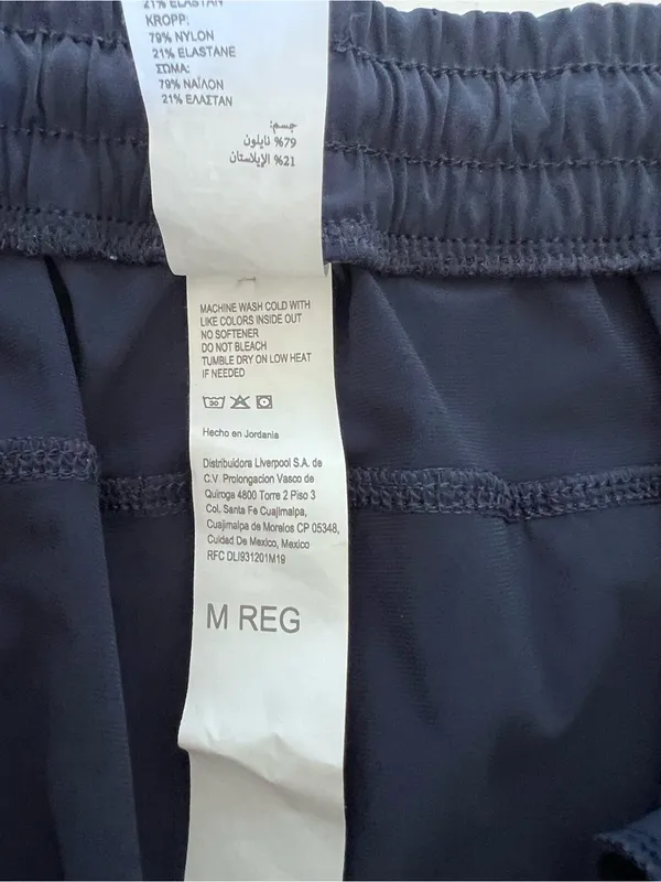 Fabletics Women's All Day Jogger Mid Rise Sweat Wicking Zip Pockets Deep Navy - Image 7