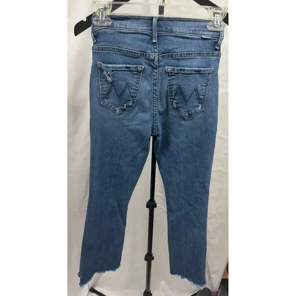 MOTHER $248 The Insider Crop Step Chew‎ Jeans in Dancing on Coals Sz 24 - Image 6