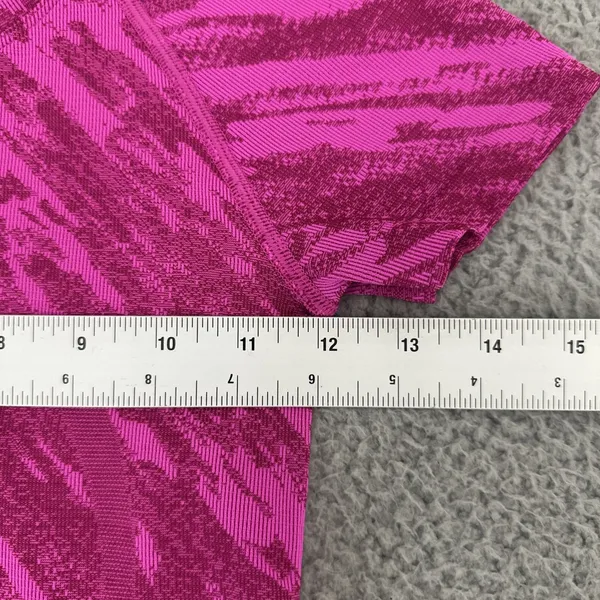 Lululemon Swiftly Tech Short Sleeve Shirt Mesh Camo Pow Pink‎ Athletic Women's 2 - Image 6