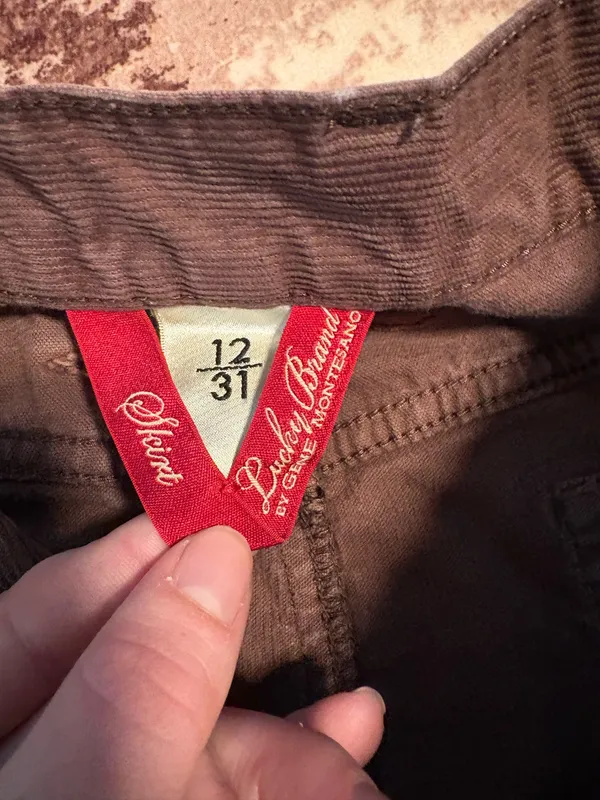 Lucky brand brown corduroy skirt - Image 4