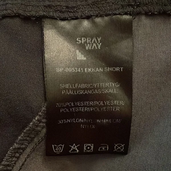 Sprayway Ekkan Black Hiking Shorts Womens Size XXL - Image 2