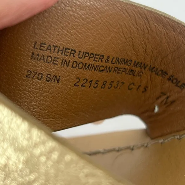Tory Burch Metallic Gold and Tan Sandals - Image 3