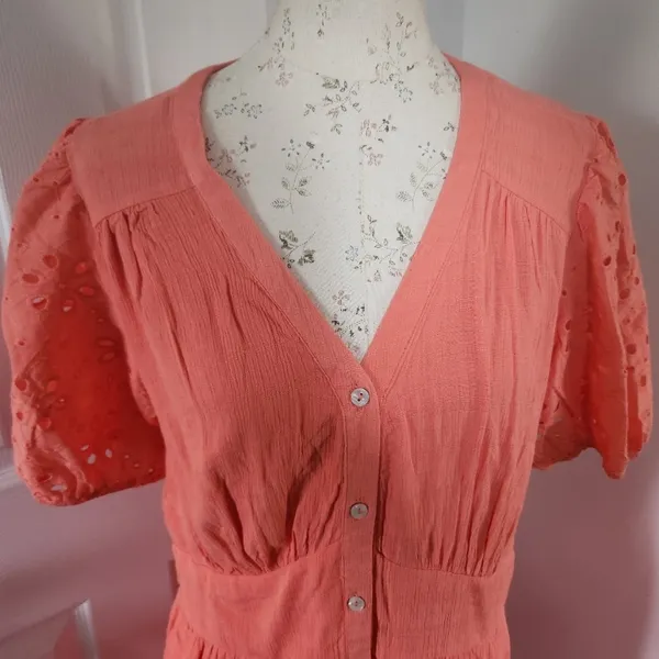 NWOT Knox Rose MIDI eyelet dress western/ rodeo/boho Nashville - Image 4