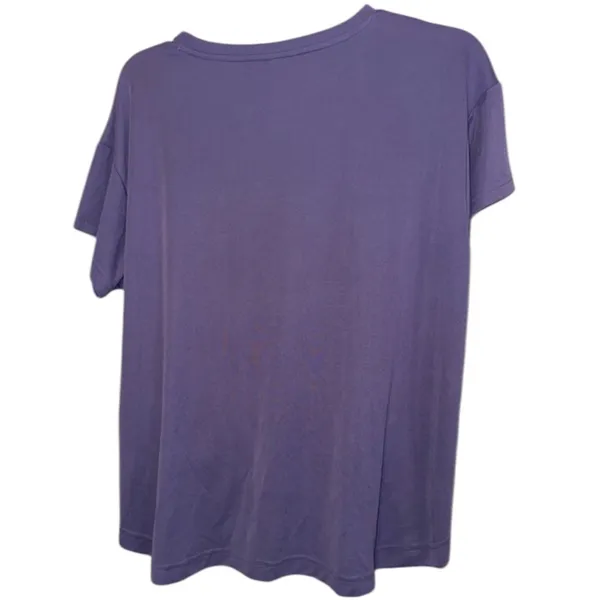 Stylus Hi-Low T-Shirt Size L Purple Short Sleeve - Image 3
