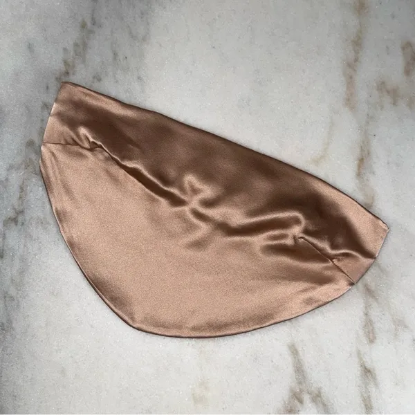 Natalie Rolt Meeka Silk Crop Strapless Top Rose Gold Womens Size 1 US Small - Image 3