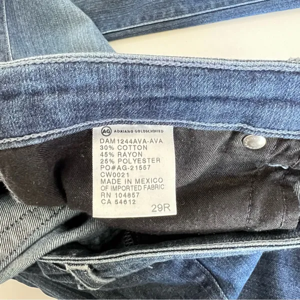 AG Adriano Goldschmied Women's The Premiere Skinny Straight‎ Blue Jeans - Image 10