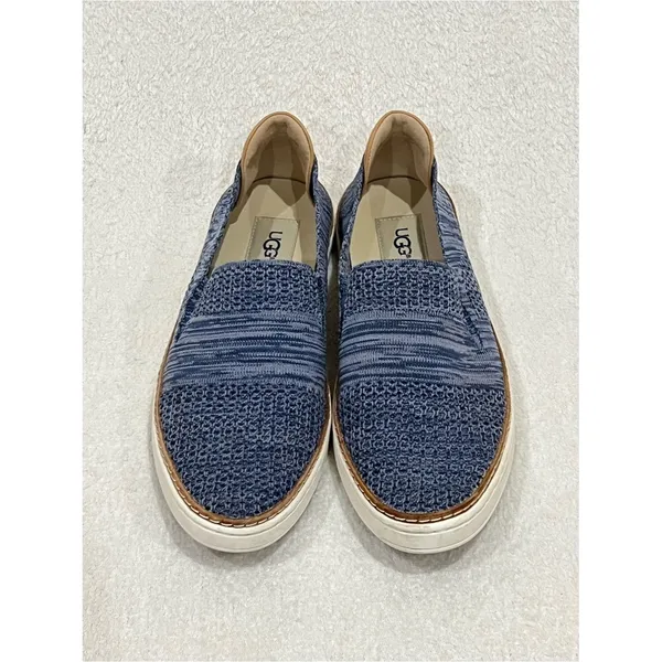 UGG Sammy Navy Heather Knit Slip On Sneakers Size 9 - Image 3