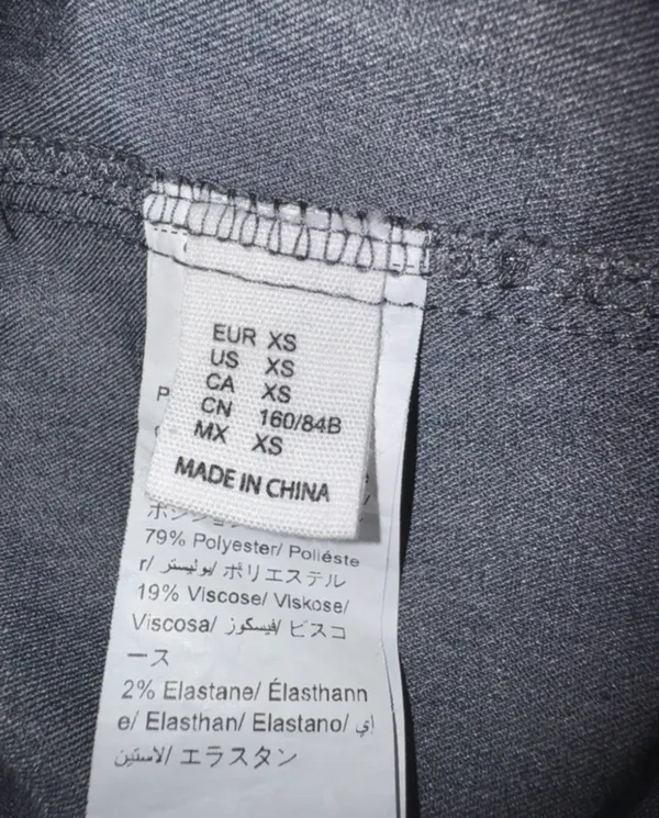 White Fox Black Denim Jeans - Image 4
