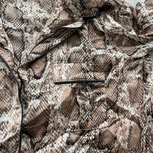 Nwot Missguided Satin Snake Print Pajama Us4 - Image 7