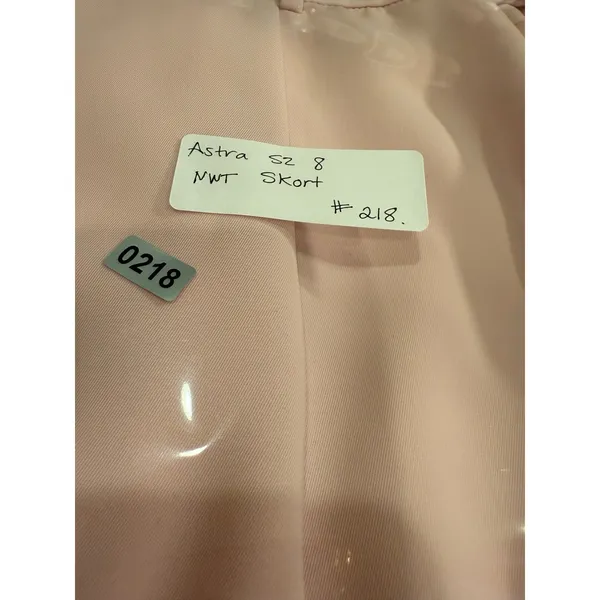 NWT Astra Classic‎ Pleated Golf/Pickleball/ Skort, Pastel Pink, Sz 8, MSRP $96 - Image 4