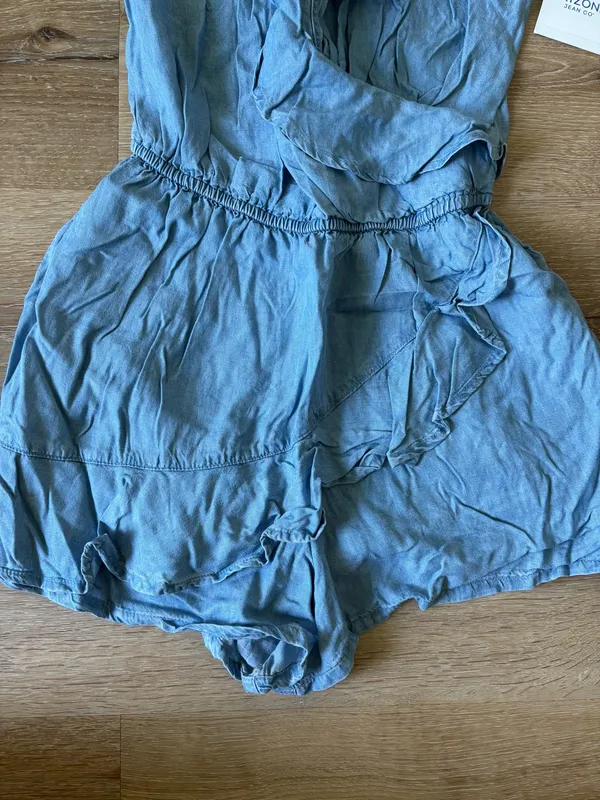 Blue Romper with Ruffles - Image 2
