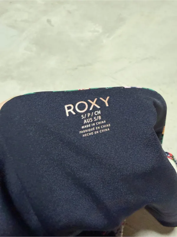Roxy Floral Tie-Side Bikini Bottoms small - Image 4