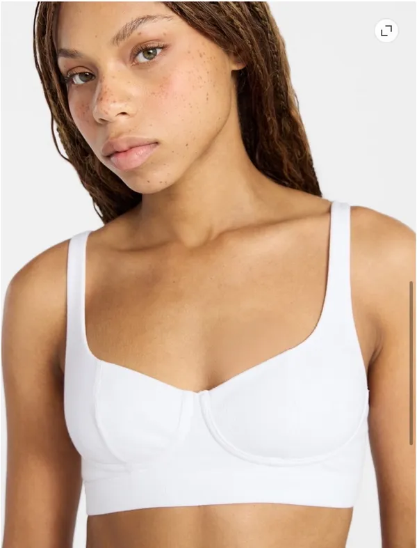 No Boundaries White Bralette - Image 3