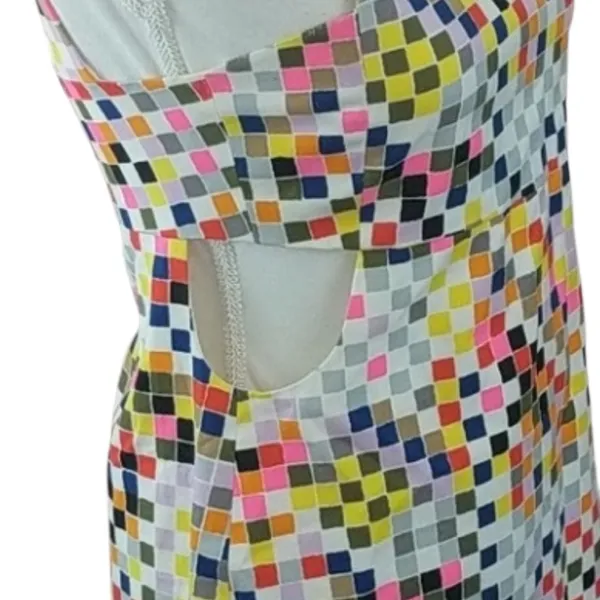 Kate Spade Saturday Colorful Sleeveless Cutout Whimsical Dress 4 - Image 4