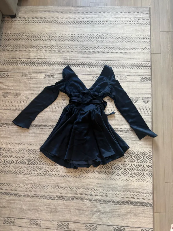 NWT house of CB Dominique Navy Blue Women's mini Dress - Image 8
