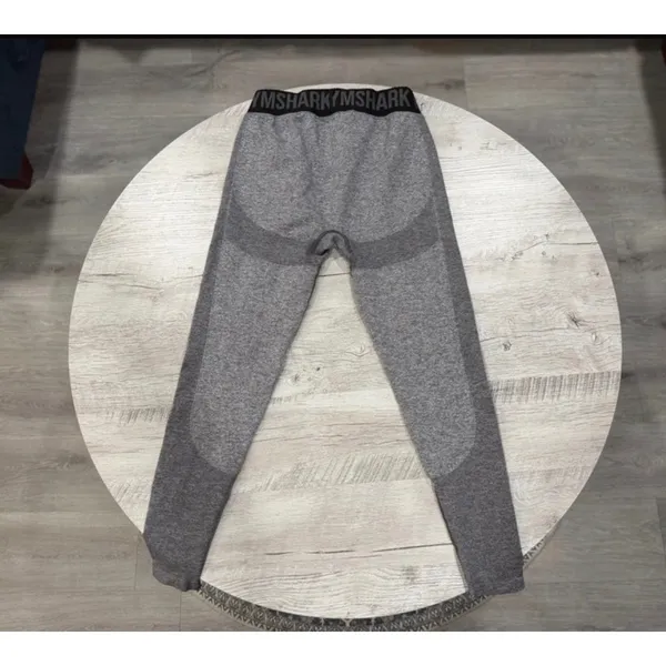 Gymshark Seamless Leggings Gray High Waisted Sculpting Workout Size L Activewear - Image 2