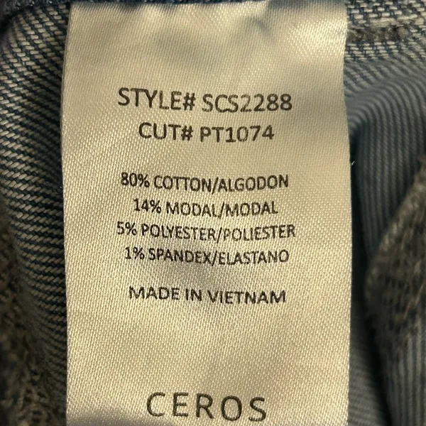 Ceros Time For Change Sabrina High Rise Cargo Straight‎ Jeans in Malibu Size 24 - Image 11