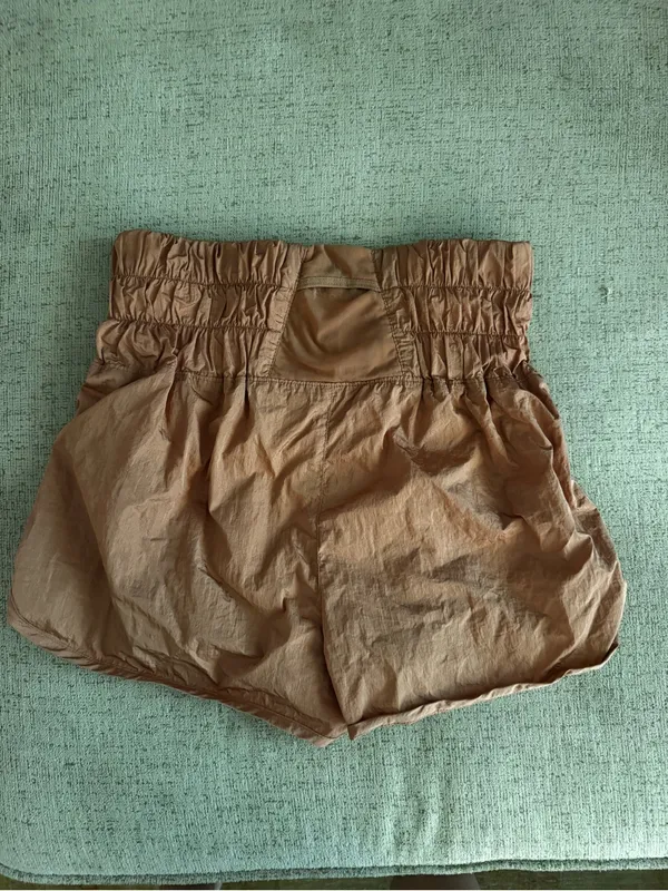 Free People Movement Size M Burnt Orange The Way Home High Rise Athletic Shorts - Image 9