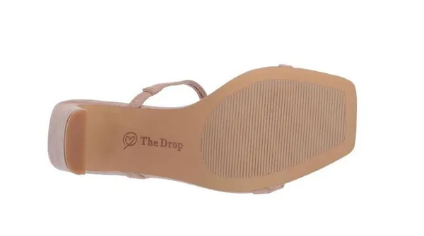 NEW The Drop Women's Avery Square Toe Two Strap High Heeled Sandal 6 - Image 5