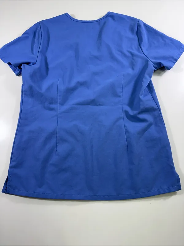 FIGS Classic V-Neck Medical Scrub Top - Blue - Image 8
