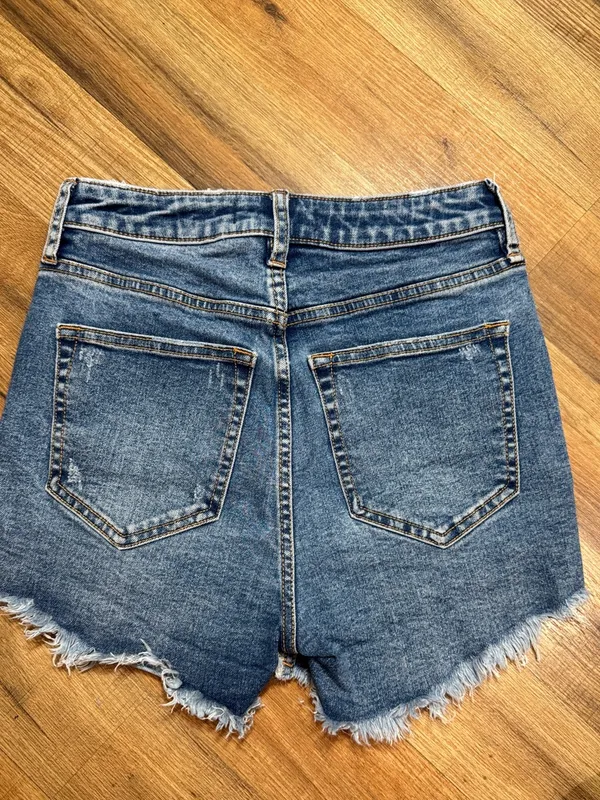 CRVY Free People We The Free Denim shorts Features - Image 5