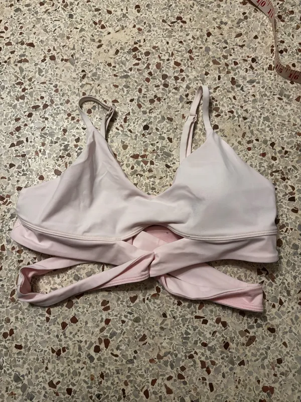 Lululemon Still Now Bra, most likely in the color Strawberry Milksha - Image 4