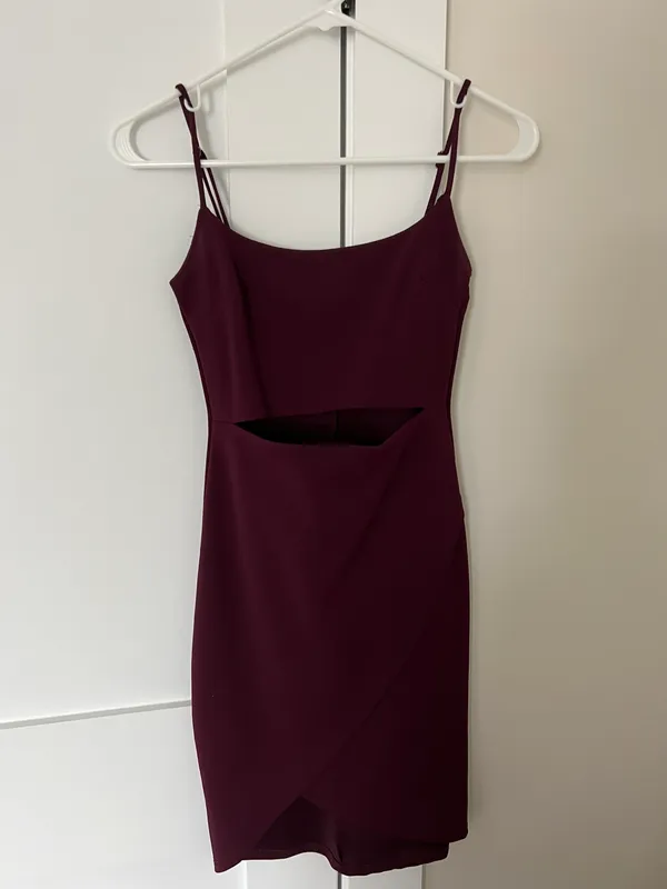 Lulus Purple Cutout Bodycon Dress - Image 3